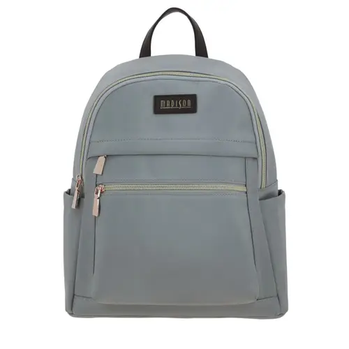 Mochila para Mujer Madison Gris - Bolsillos Múltiples y Estilo 1