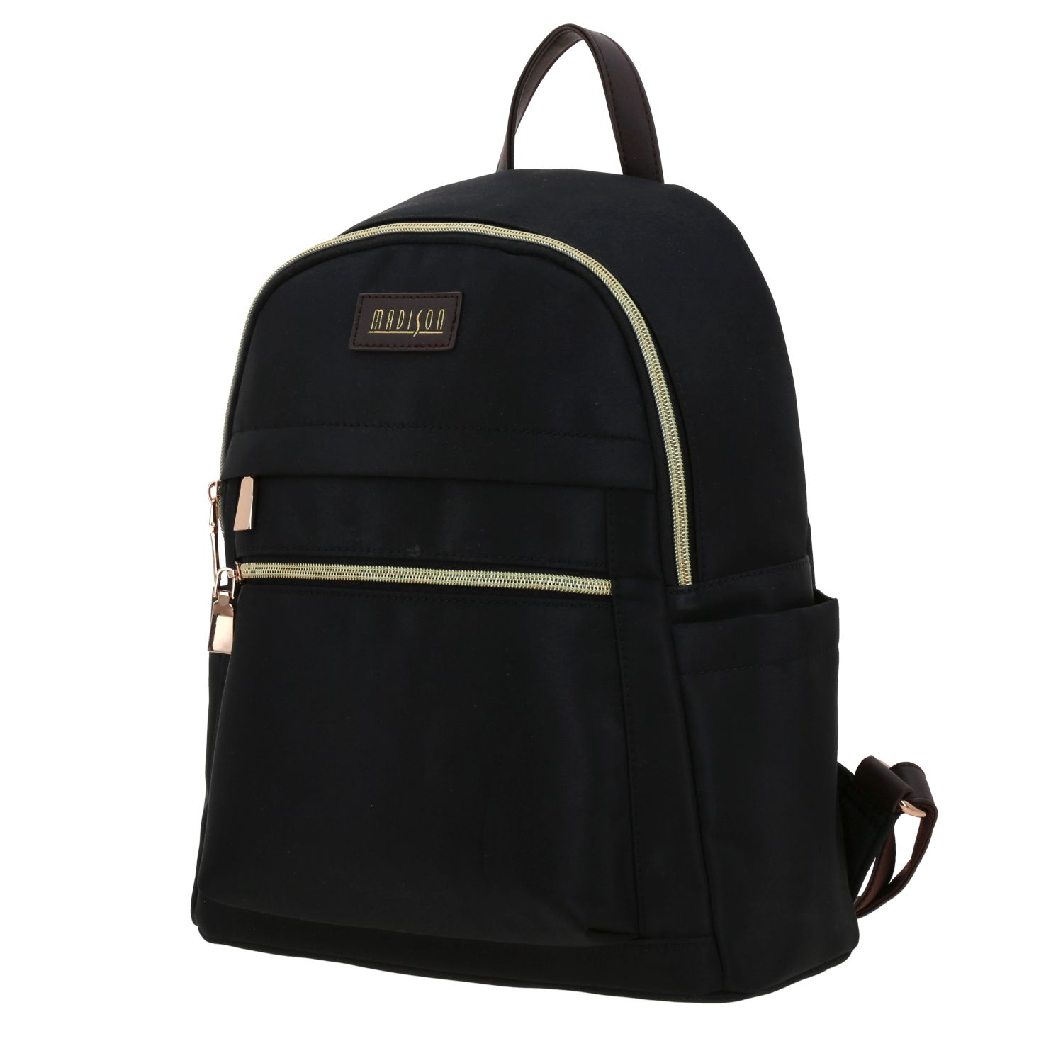 Mochila para Dama Madison Negro con Bolsillos - Casual y Funcional 2