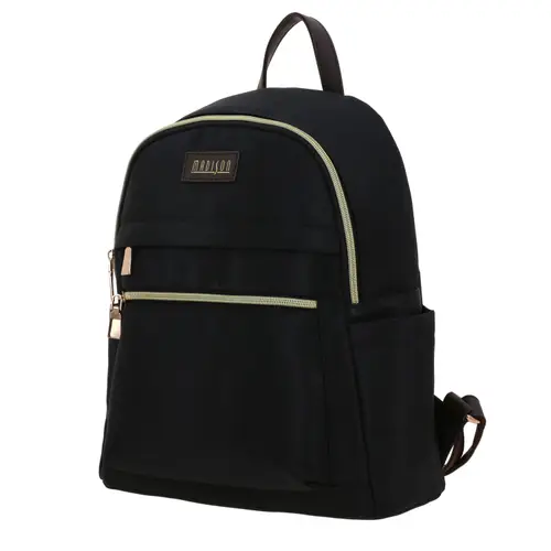 Mochila para Dama Madison Negro con Bolsillos - Casual y Funcional 2