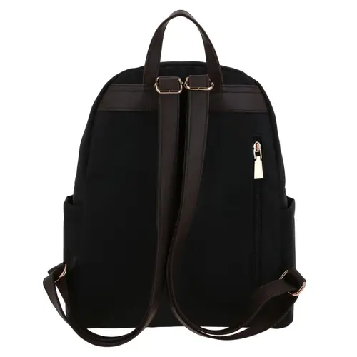 Mochila para Dama Madison Negro con Bolsillos - Casual y Funcional 4