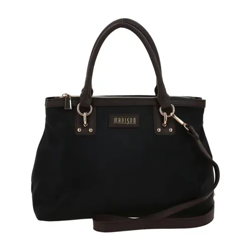Bolsa de Mano Madison Negro | Doble Compartimento Ajustable 1