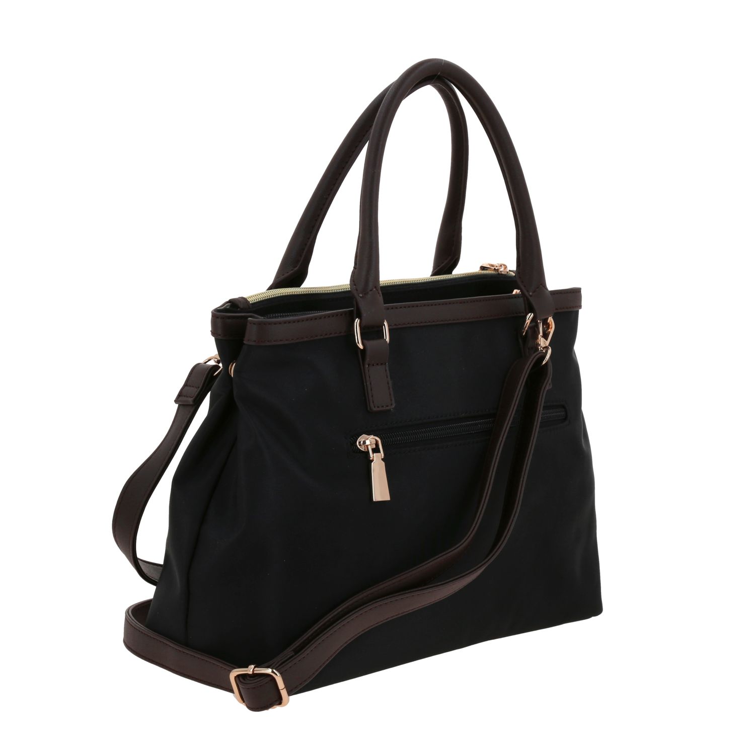 Bolsa de Mano Madison Negro | Doble Compartimento Ajustable 3