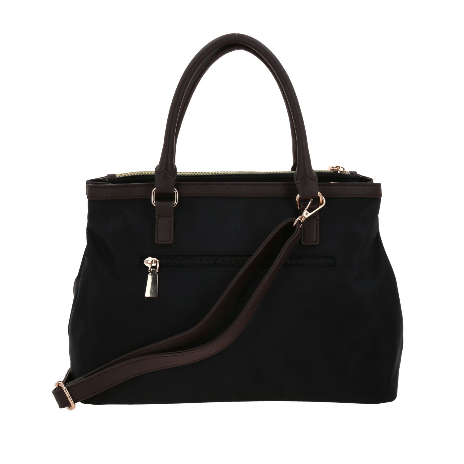 Bolsa de Mano Madison Negro | Doble Compartimento Ajustable 4