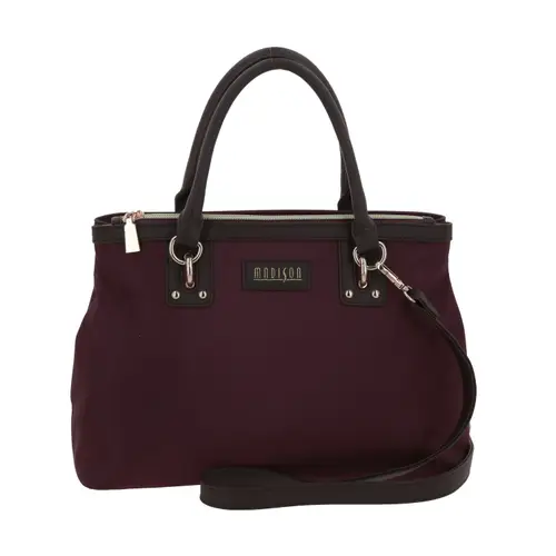 Bolsa de Mano Madison Magenta Doble Compartimento Cierre 1