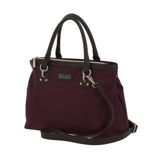 Bolsa de Mano Madison Magenta Doble Compartimento Cierre 2