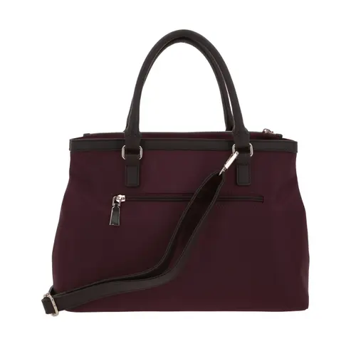 Bolsa de Mano Madison Magenta Doble Compartimento Cierre 4