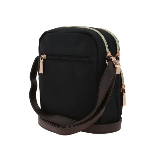 Bolsa de Lado Madison Negro | Bandolera Mujer Ajustable 5