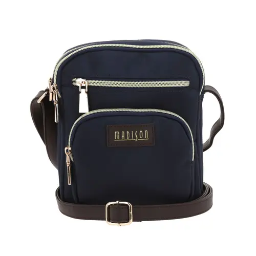 Bolsa de Lado para Dama Madison by Chenson Azul con Doble Compartimento