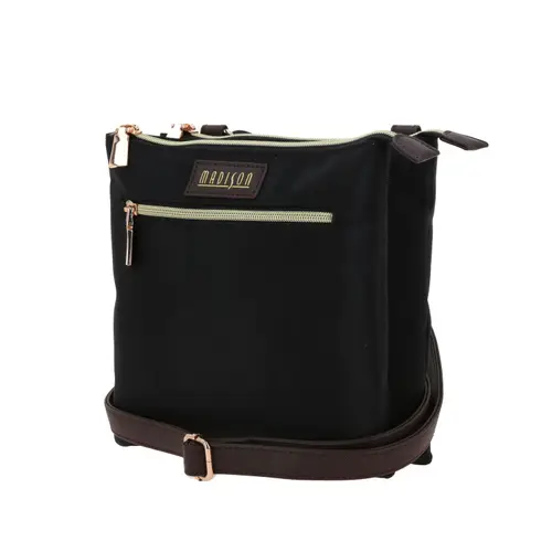 Bolsa de lado para dama Madison by Chenson color negro funcional y elegante 2