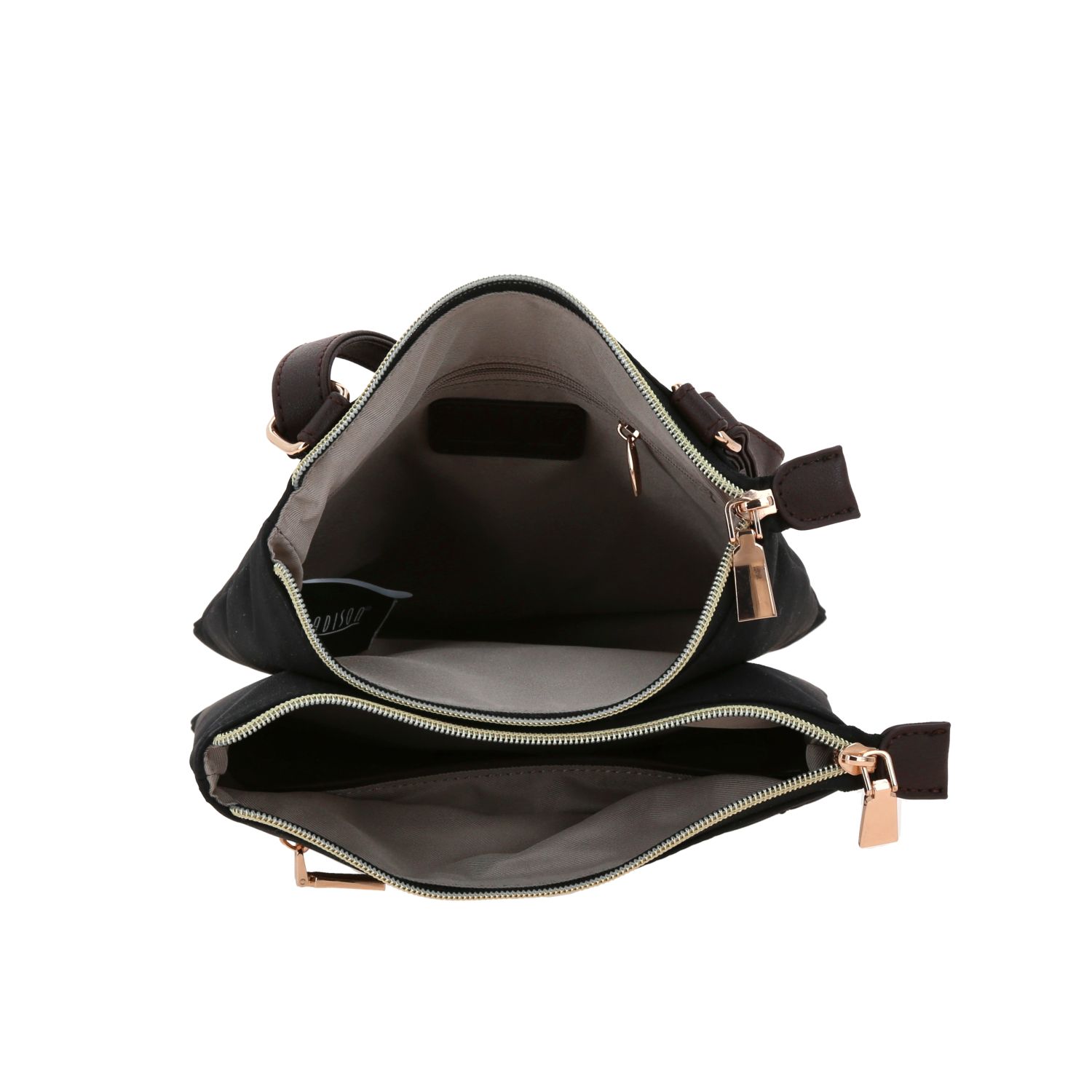 Bolsa de lado para dama Madison by Chenson color negro funcional y elegante - vista 2