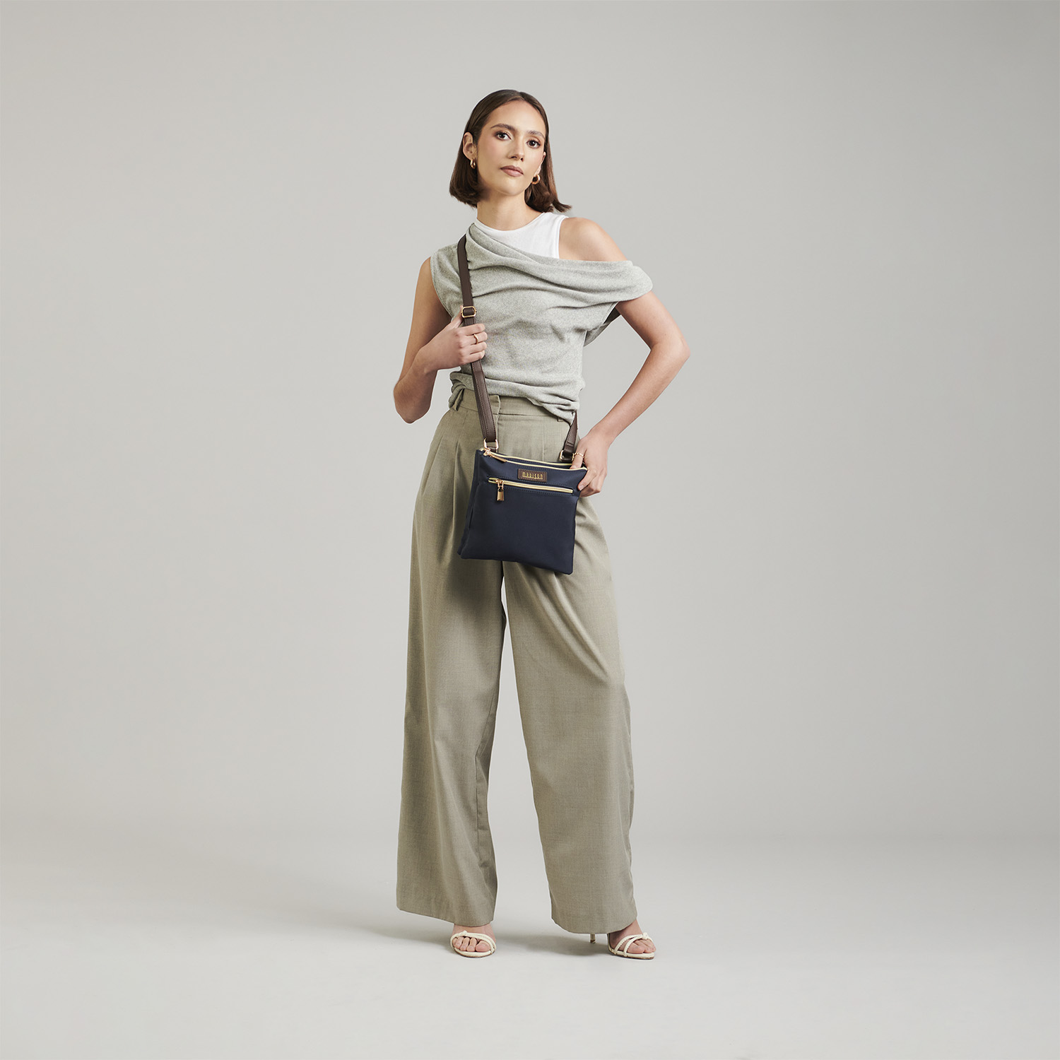 Bolsa de Lado Madison by Chenson Azul Dama con Doble Compartimento - vista 2