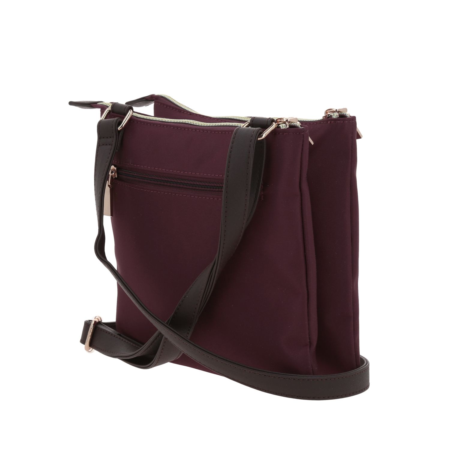 Bolsa de Lado para Dama Madison by Chenson Magenta con Doble Compartimento 5