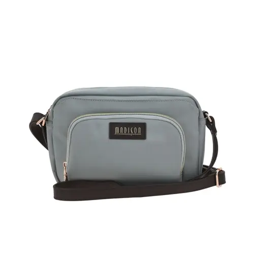 Bolsa de lado para dama Madison by Chenson gris con estilo funcional 1