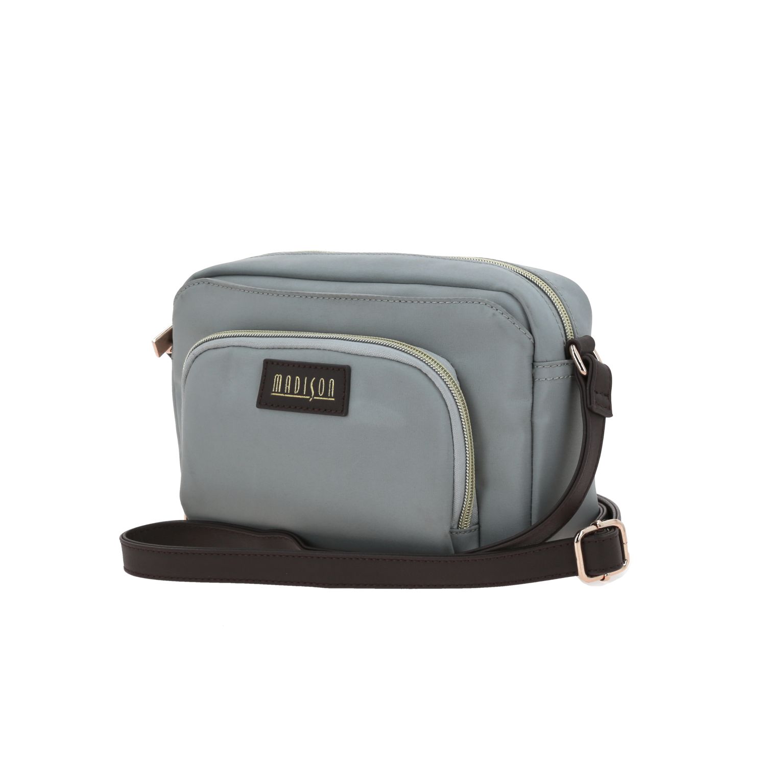 Bolsa de lado para dama Madison by Chenson gris con estilo funcional 2