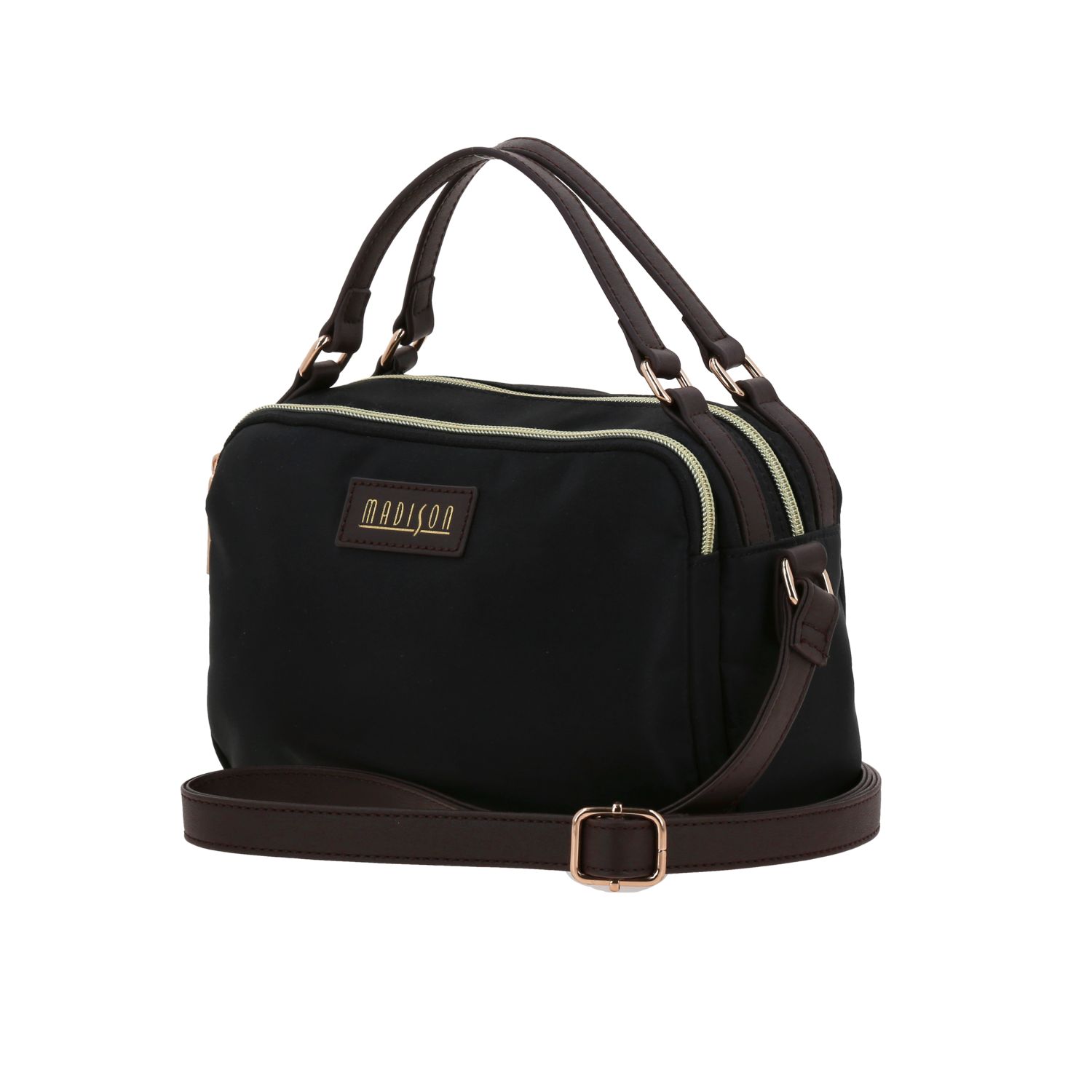 Bolsa de Lado Madison Negro | Bandolera Ajustable para Mujer 2