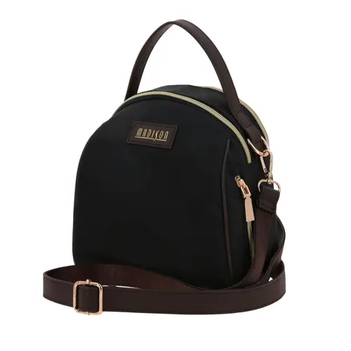 Mochila para dama Madison by Chenson negra con doble compartimento 2