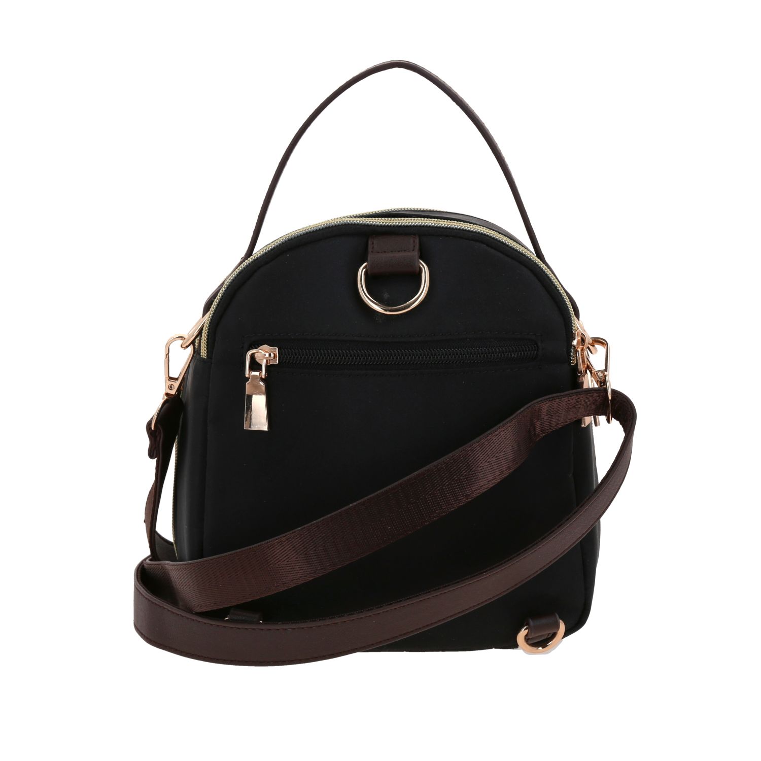 Mochila para dama Madison by Chenson negra con doble compartimento 4