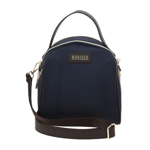Mochila casual para dama Madison by Chenson color azul con doble compartimento 1