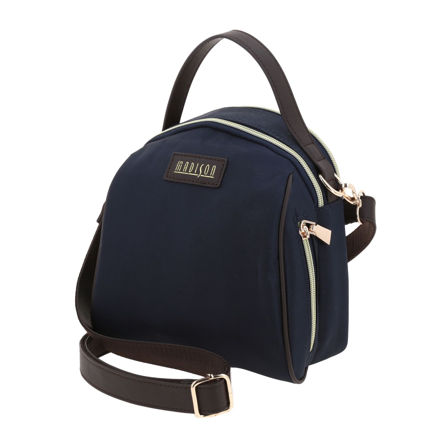 Mochila casual para dama Madison by Chenson color azul con doble compartimento 2