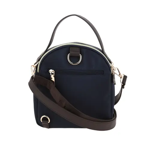 Mochila casual para dama Madison by Chenson color azul con doble compartimento 4
