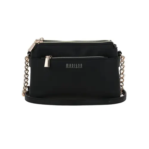 Bolsa de Lado Madison Negro para Mujer | Bandolera Ajustable