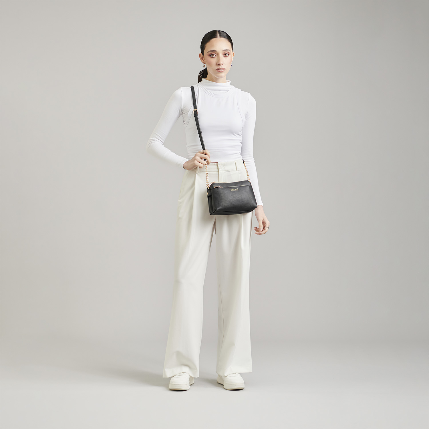 Bolsa de Lado Madison Negro para Mujer | Bandolera Ajustable - vista 2