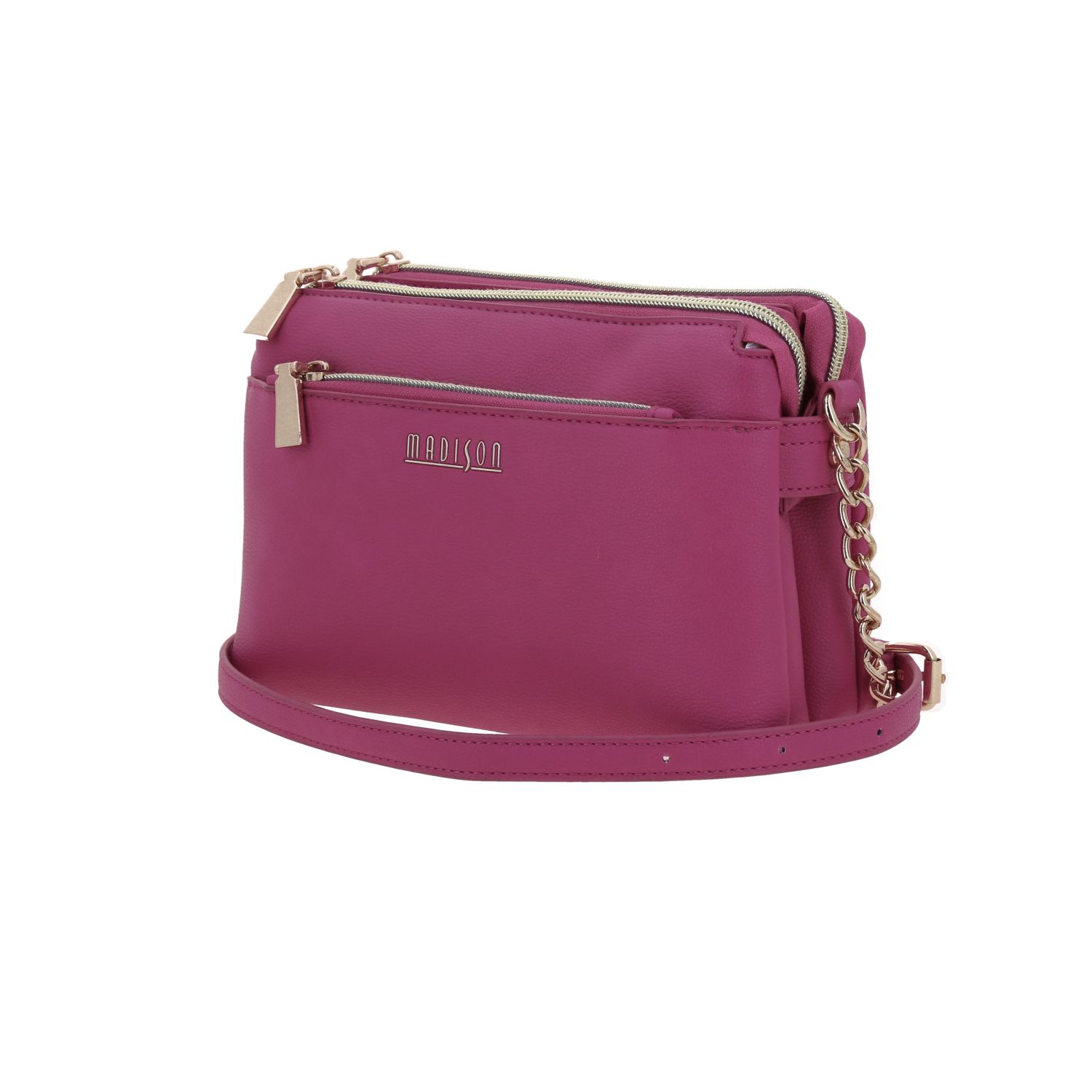 Bolsa de lado para dama Madison by Chenson rosa con doble compartimento 2