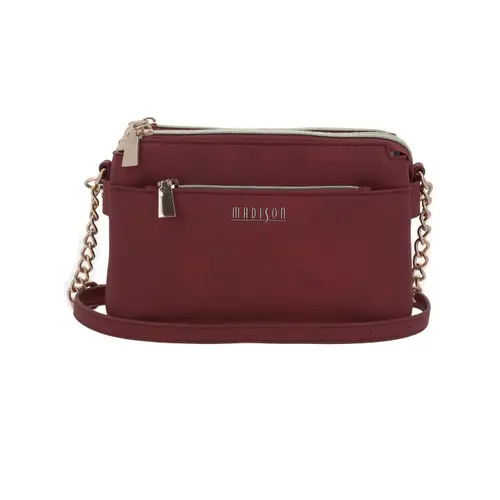 Bolsa de Lado para Dama Madison by Chenson Color Rojo con Doble Compartimento 1