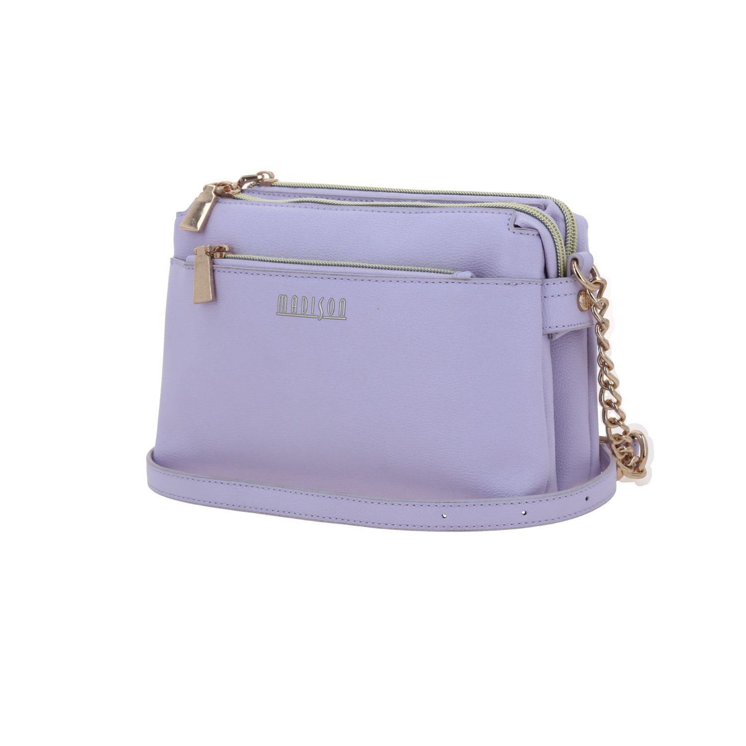 Bolsa de lado para dama Madison by Chenson Violeta con doble compartimento 2
