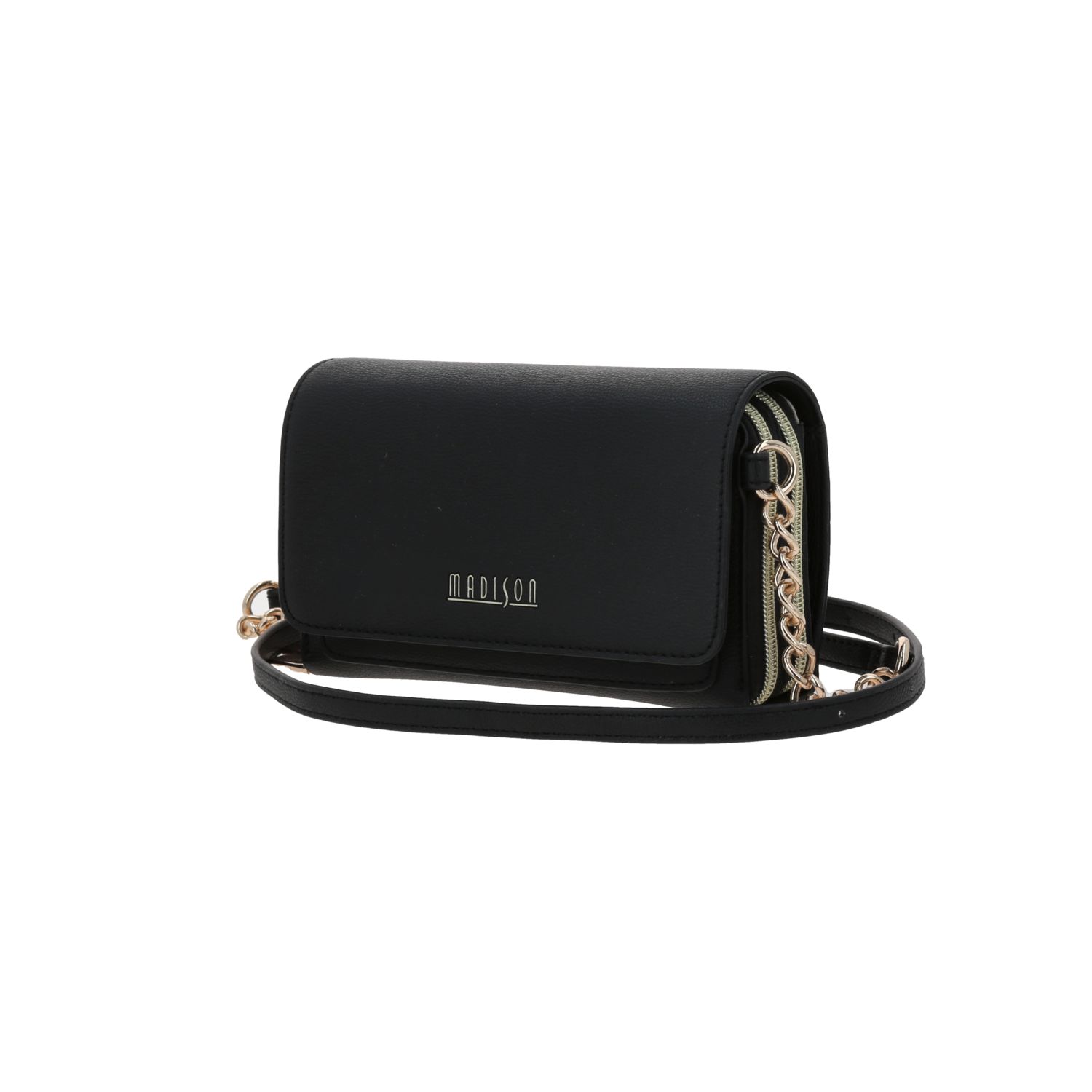 Bolsa de Lado Madison Negro para Dama - Bandolera con Tarjetero 2