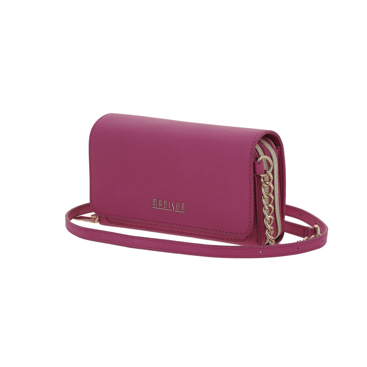 Bolsa de Lado para Dama Madison by Chenson Rosa con Triple Compartimento 2