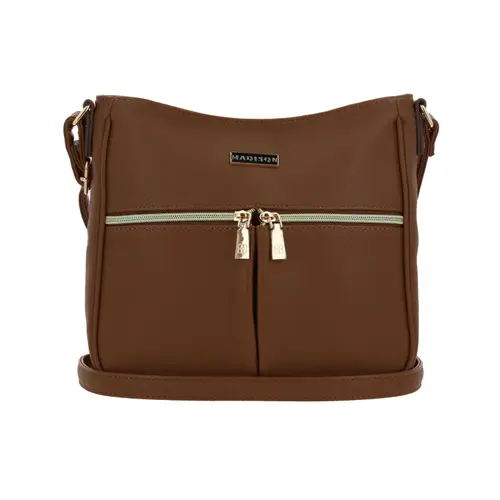 Bolsa de Lado Madison Café | Bandolera Elegante para Dama