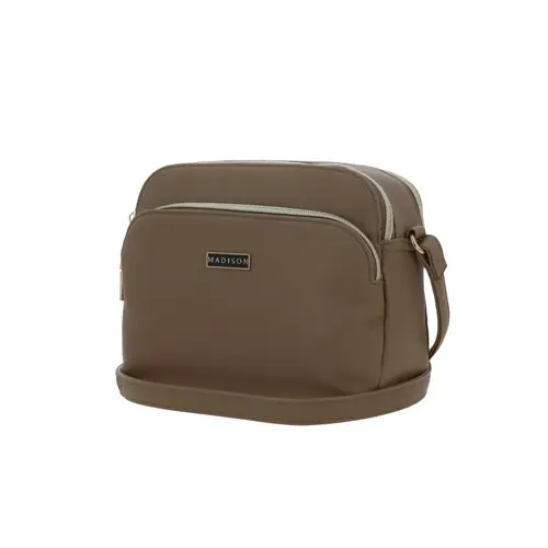 Bolsa de lado para dama Madison by Chenson Camel con doble compartimento 2