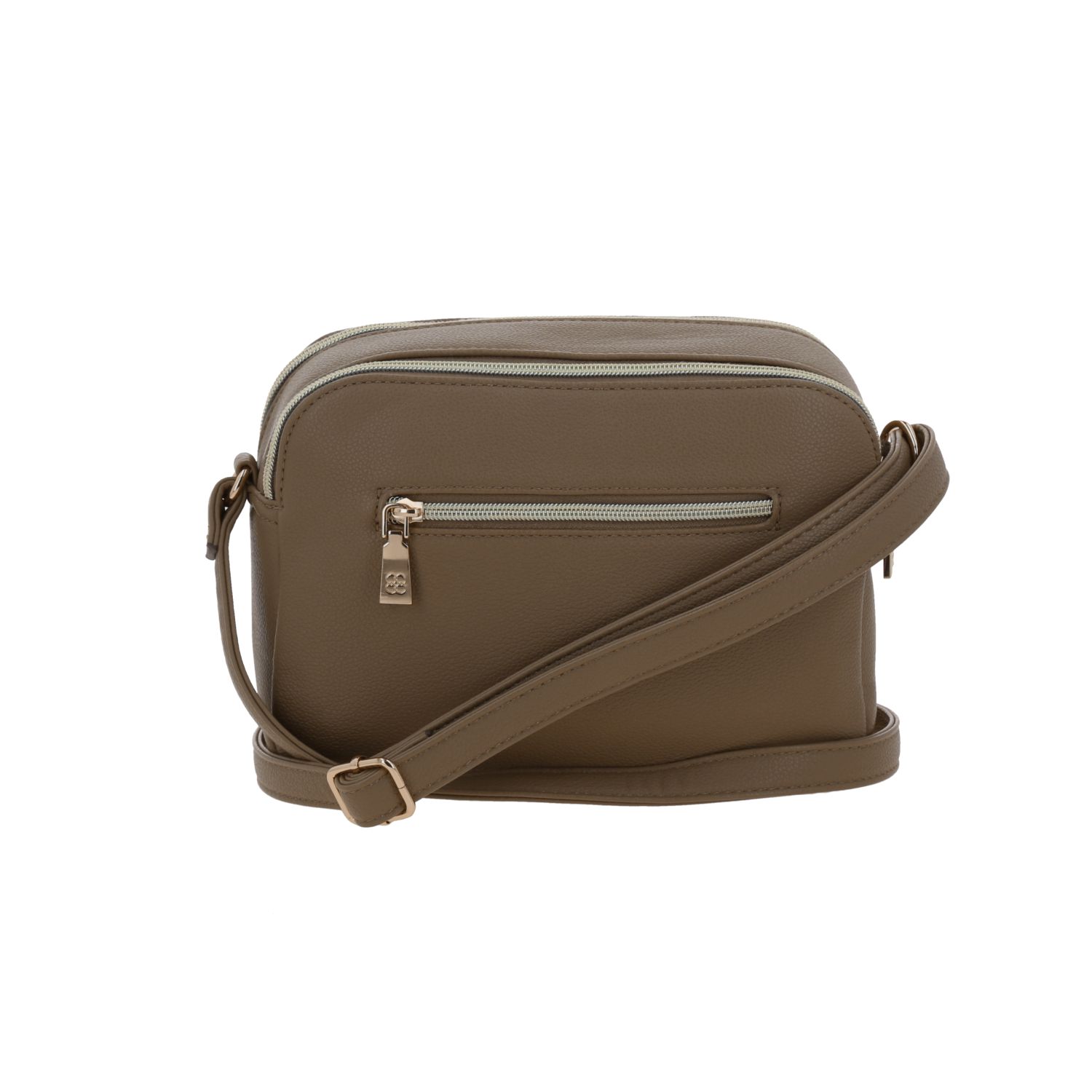 Bolsa de lado para dama Madison by Chenson Camel con doble compartimento 4