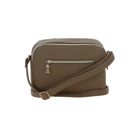 Bolsa de lado para dama Madison by Chenson Camel con doble compartimento - vista 2