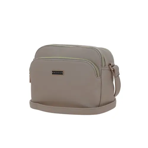 Bolsa de lado para dama Madison by Chenson Beige con doble compartimento 2