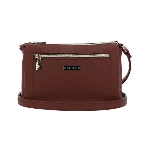 Bolsa de Lado para Dama Madison by Chenson Magenta con Triple Compartimento 1