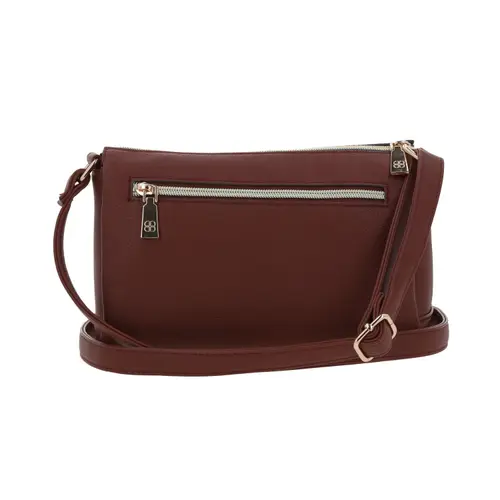 Bolsa de Lado para Dama Madison by Chenson Magenta con Triple Compartimento 4