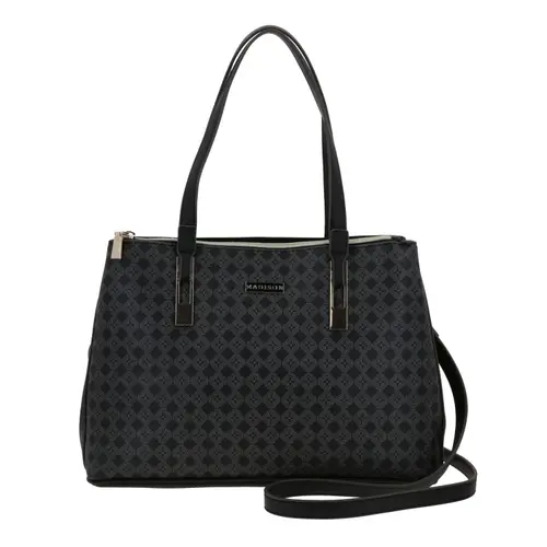 Bolsa de Mano para Dama Madison by Chenson Negro con Asa Ajustable 1