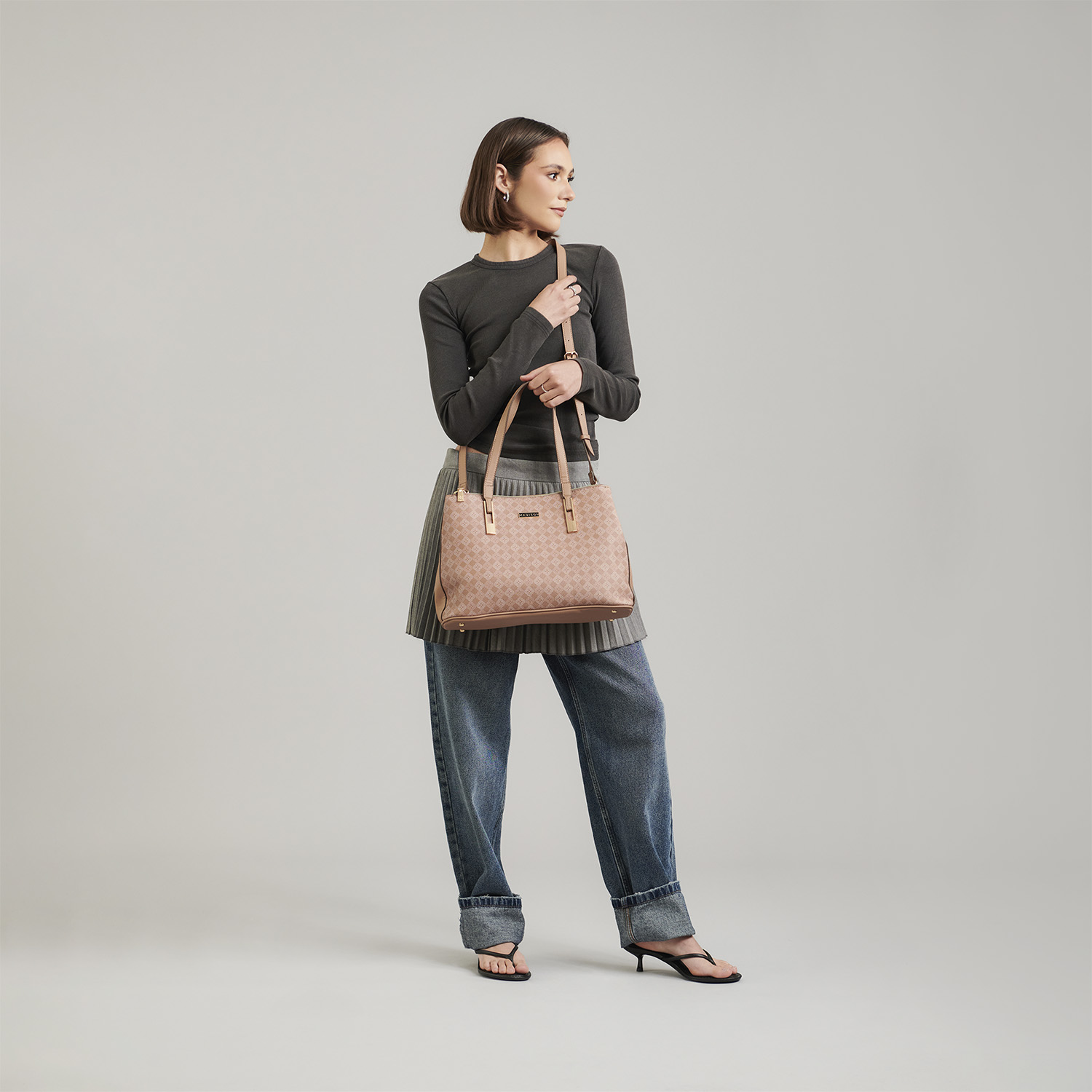 Bolsa de Mano para Dama Madison by Chenson Rosa con Asa Ajustable - vista 2