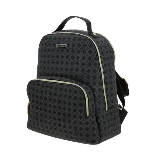 Mochila para dama Madison by Chenson color negro con doble compartimento 2