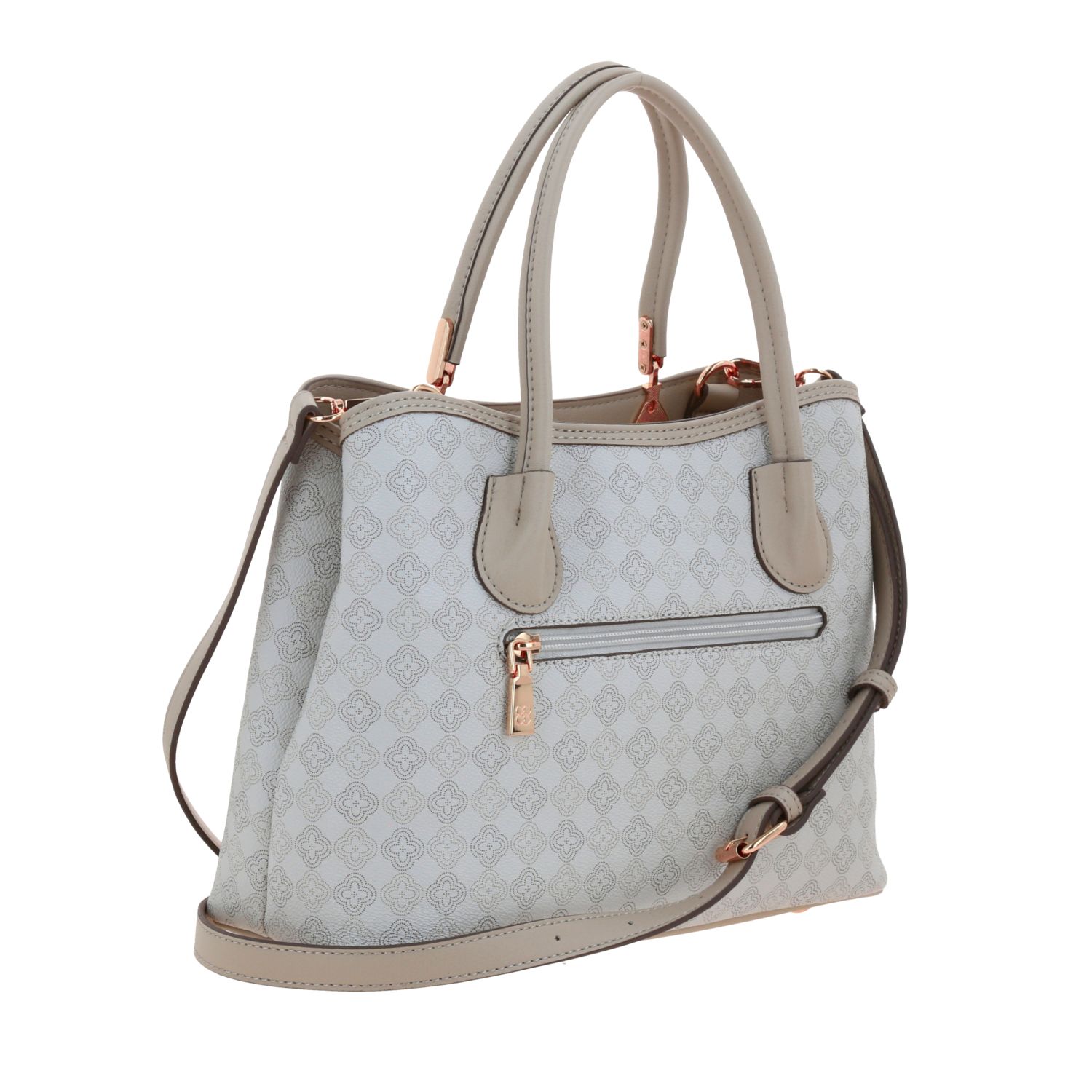 Bolsa de Mano para Dama Madison by Chenson Beige con Compartimentos Funcionales 3