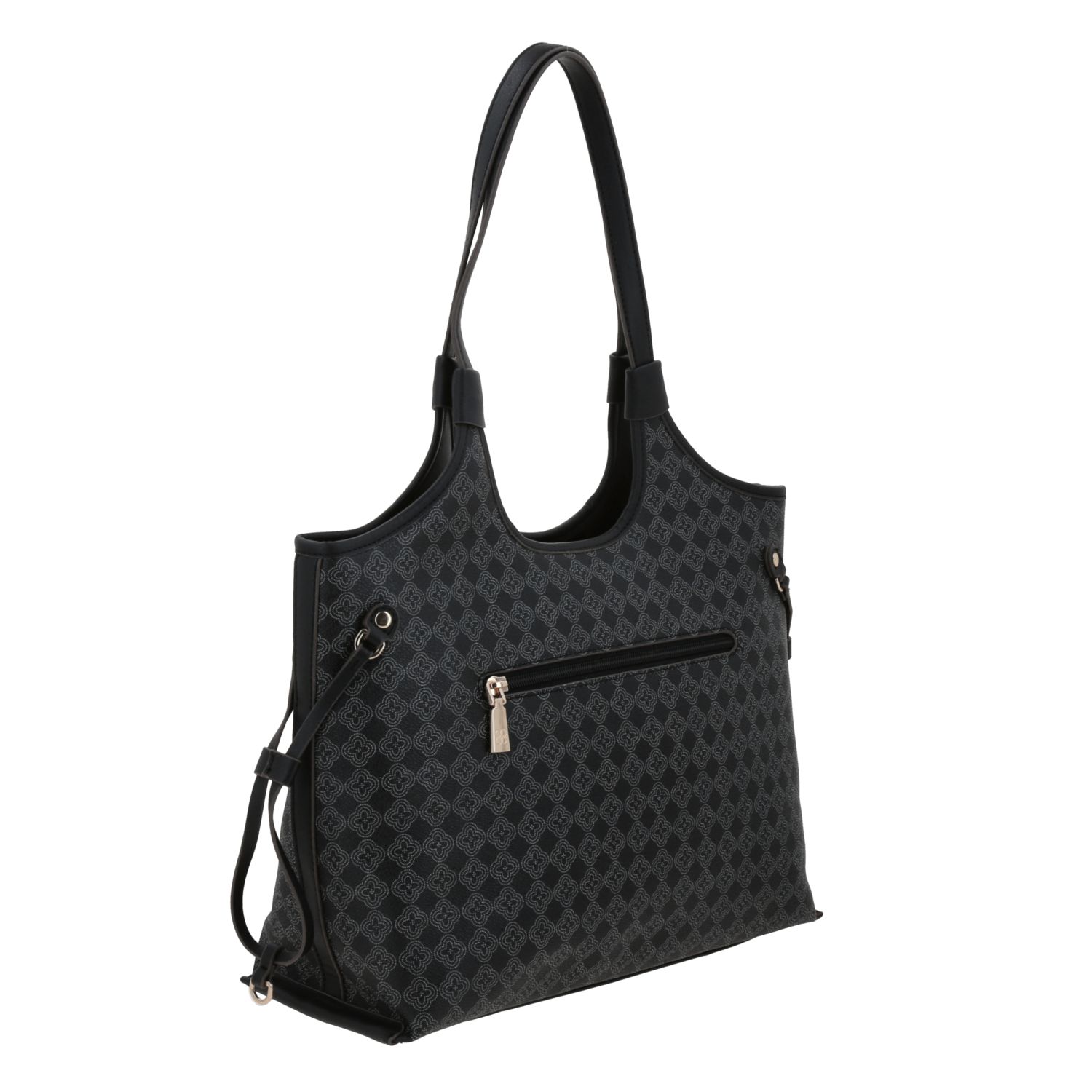 Bolsa grande para dama Madison by Chenson Negro con bolsillo trasero 3