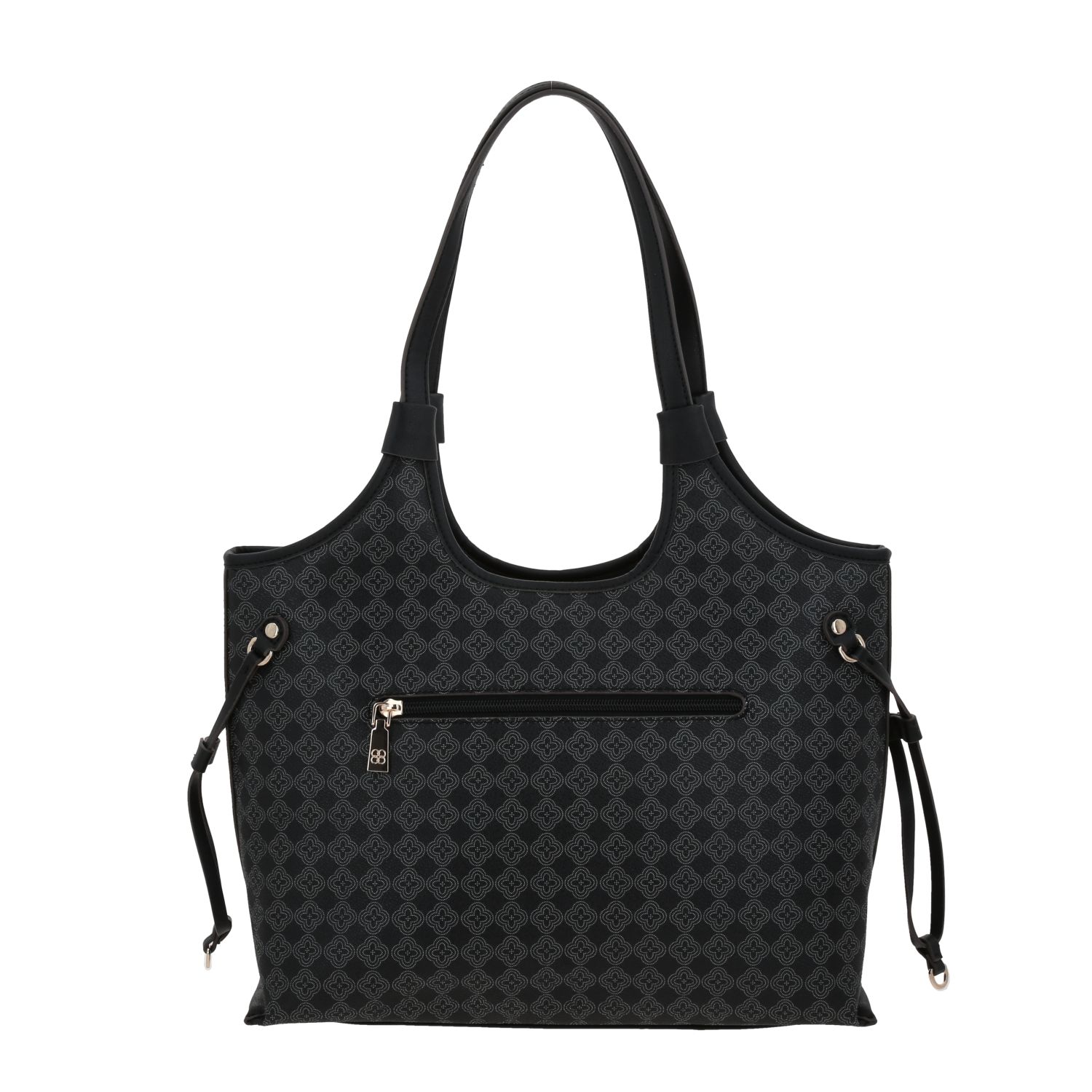Bolsa grande para dama Madison by Chenson Negro con bolsillo trasero 4