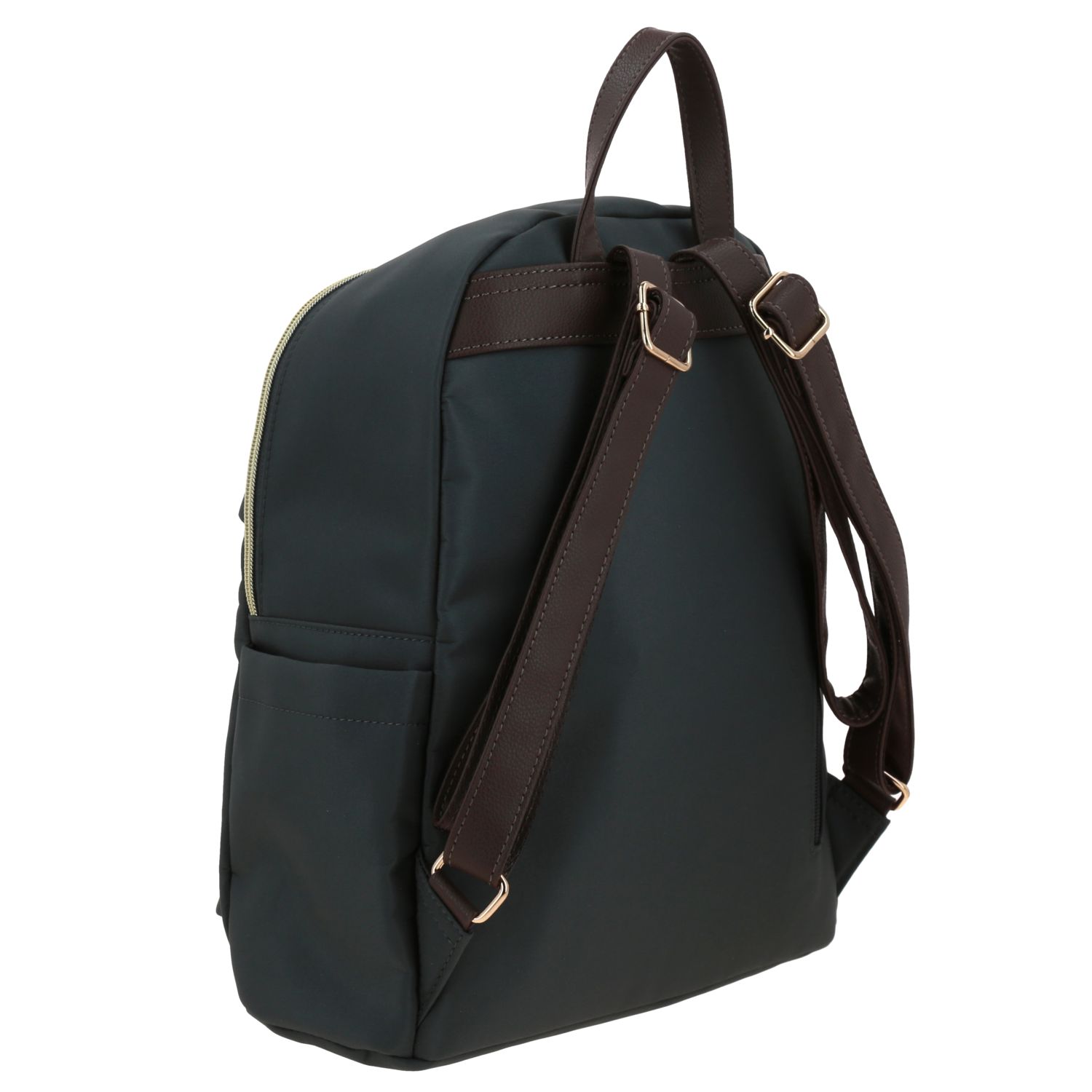 Mochila casual para dama Madison by Chenson gris con múltiples bolsillos 3