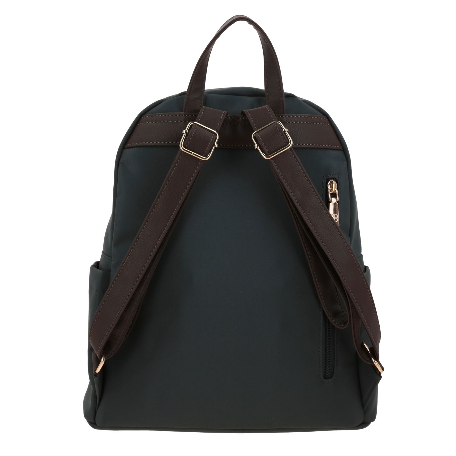 Mochila casual para dama Madison by Chenson gris con múltiples bolsillos 4