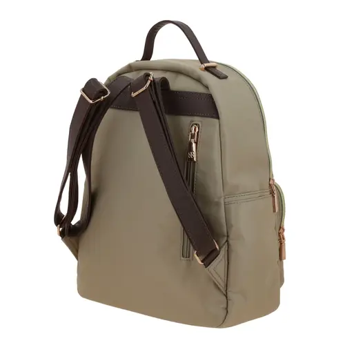Mochila para dama Madison by Chenson Camel con bolsillos funcionales 5