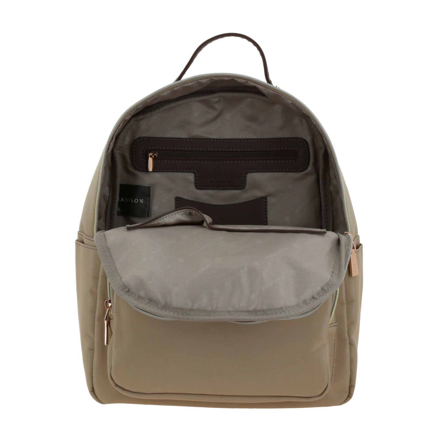 Mochila para dama Madison by Chenson Camel con bolsillos funcionales - vista 2