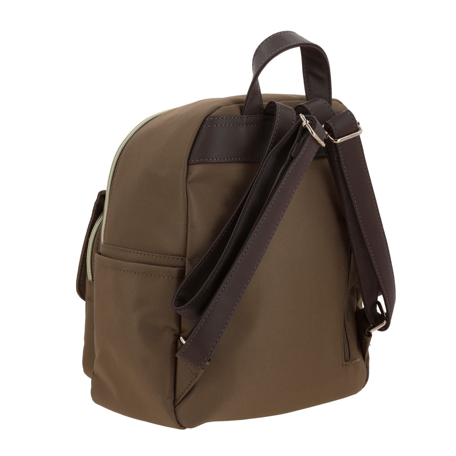 Mochila casual para dama Madison by Chenson color café con estilo único 3