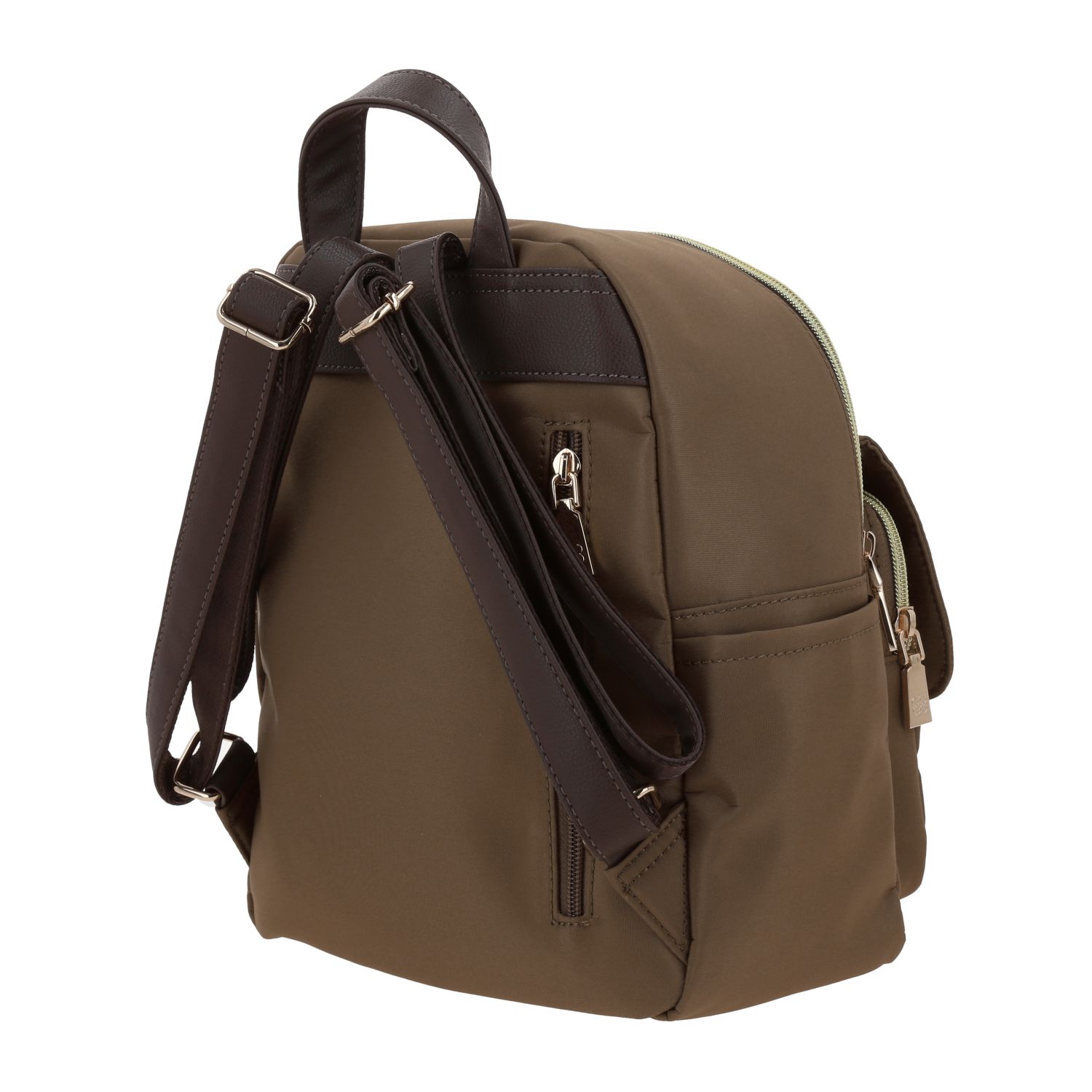 Mochila casual para dama Madison by Chenson color café con estilo único 5
